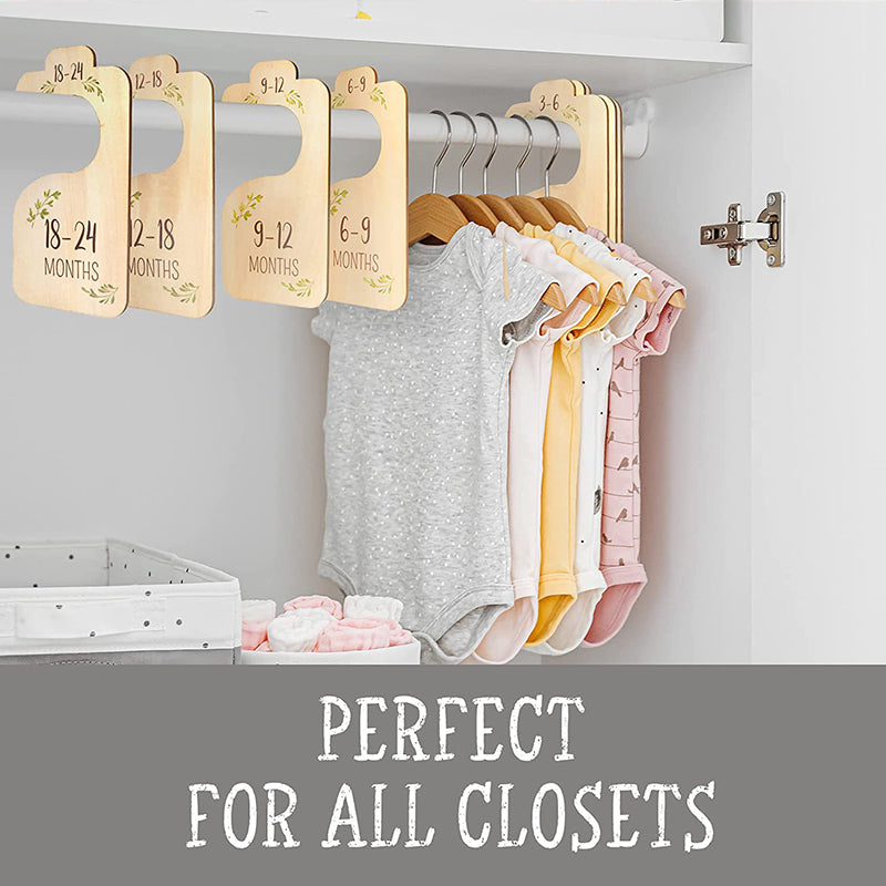 8 Pack Wooden Baby Hangers