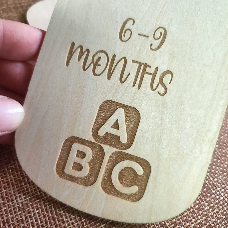 7 Pack Wooden Baby Hangers