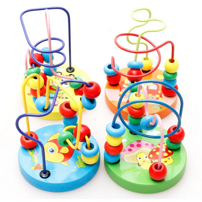 Animal Bead Stroller Toy