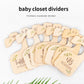 8 Pack Wooden Baby Hangers