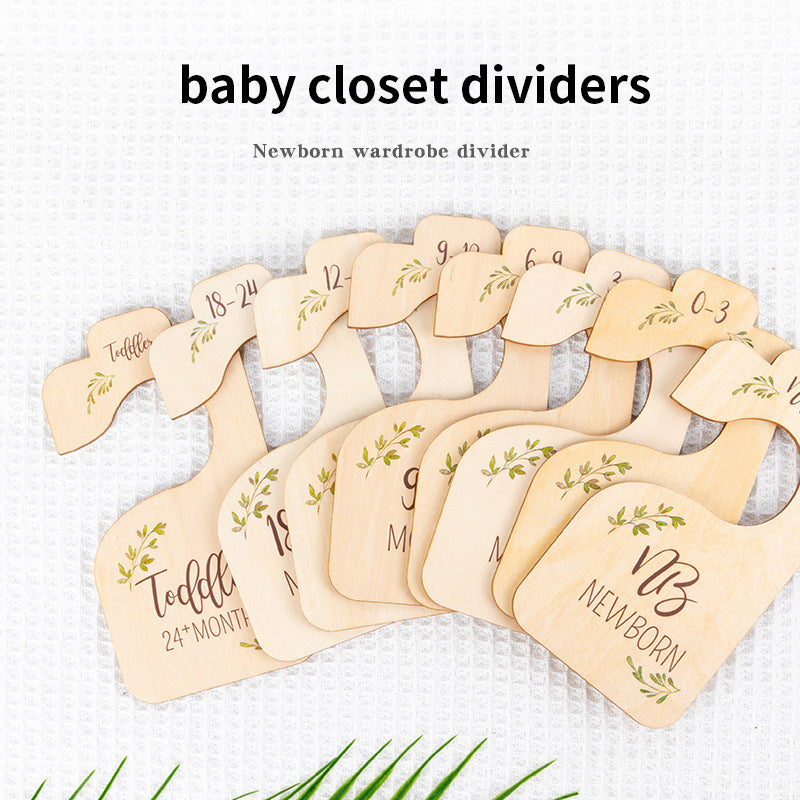 8 Pack Wooden Baby Hangers