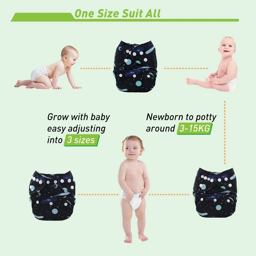 Eco-Friendly Adjustable Cloth Diaper
