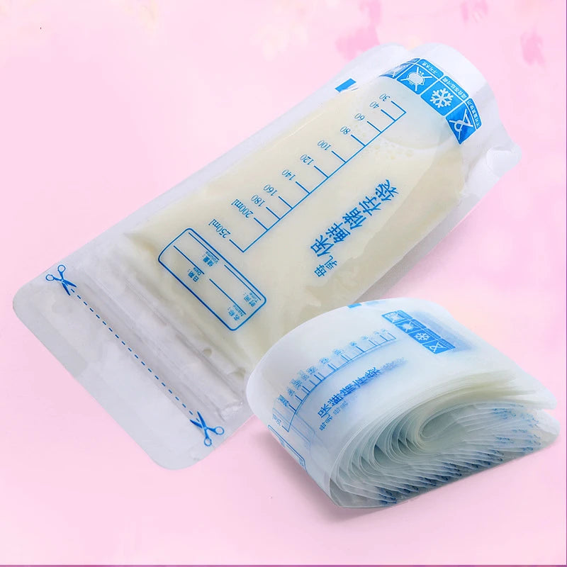 30 Pieces 250ml Milk Freezer Bags