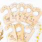 8 Pack Wooden Baby Hangers