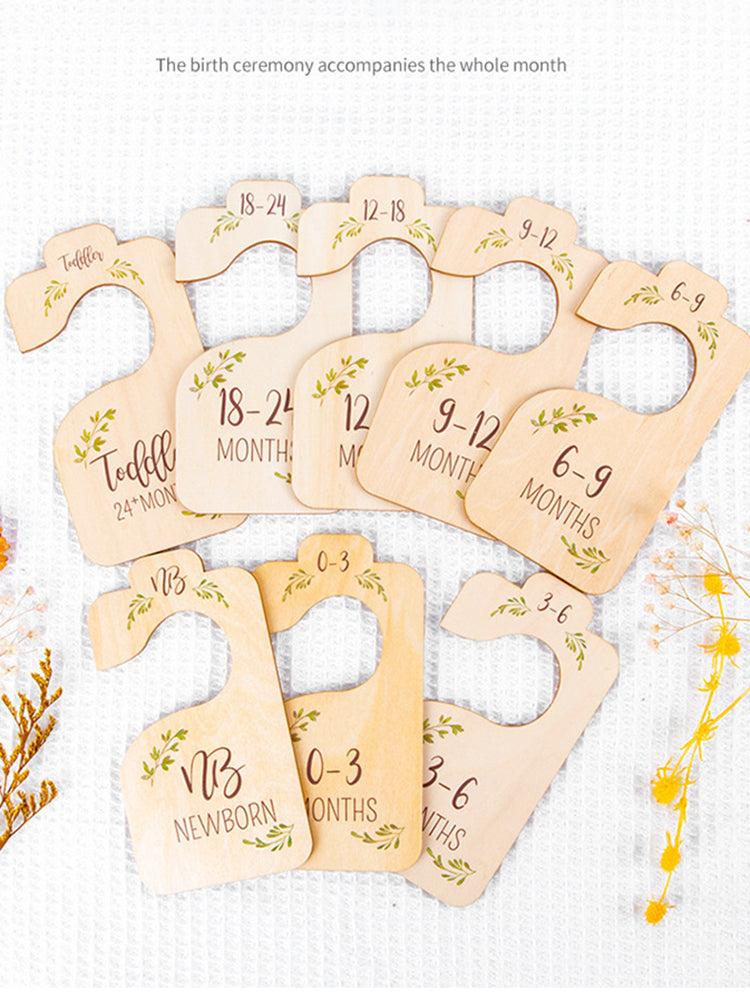 8 Pack Wooden Baby Hangers