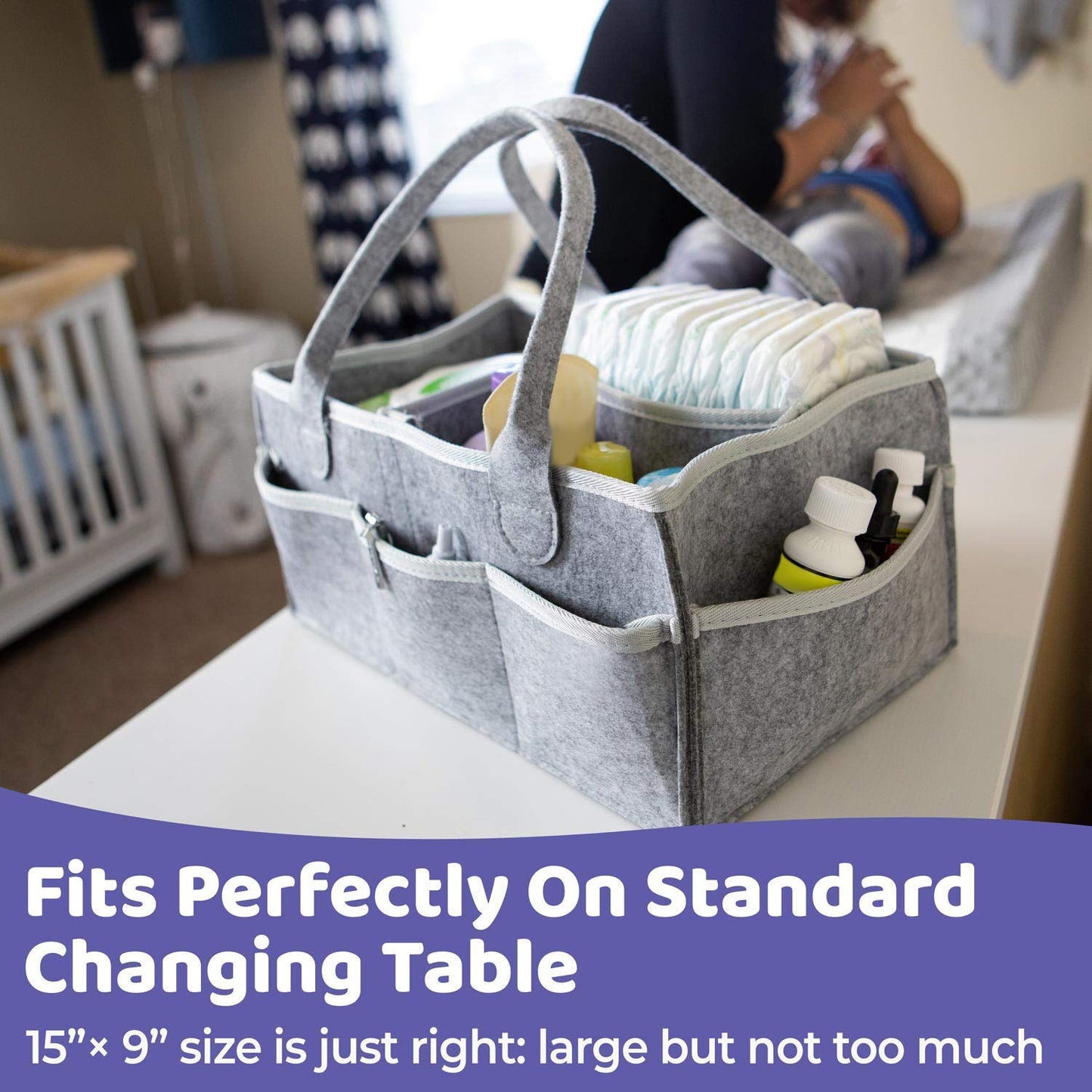 Baby Diaper Caddy Organizer