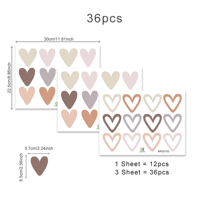 Heart Shape Wall Stickers