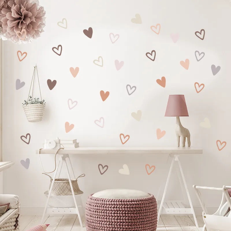 Heart Shape Wall Stickers