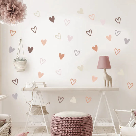 Heart Shape Wall Stickers