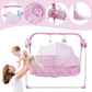 5-Gear Auto-Swinging Crib with Music & Bluetooth