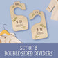 8 Pack Wooden Baby Hangers