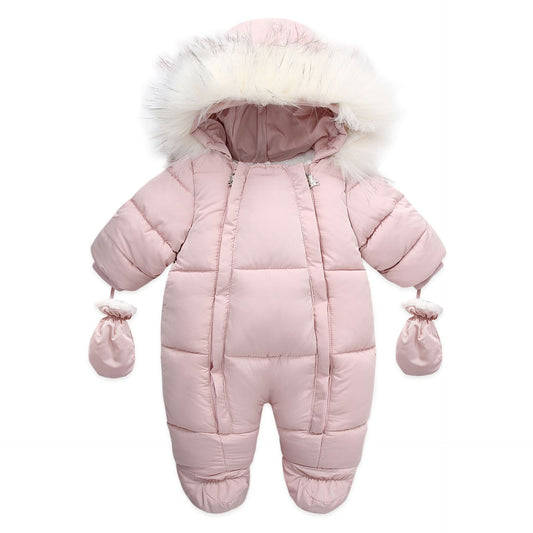 Winter Wool Collar Romper