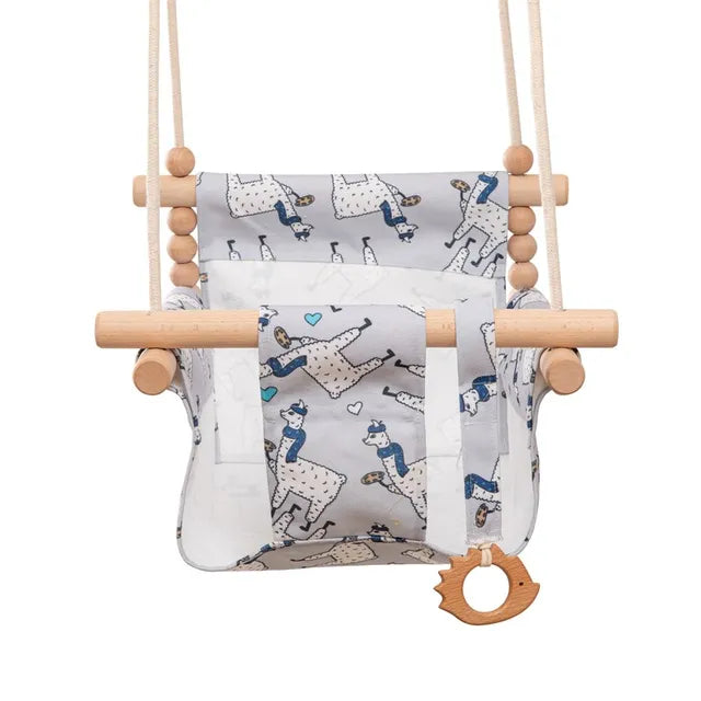 9-Style Wooden Garden Swing Set for Kids