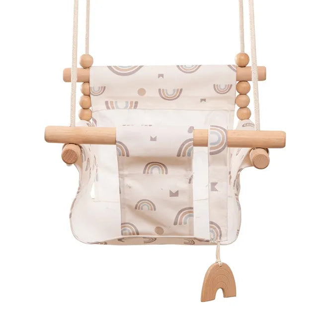 9-Style Wooden Garden Swing Set for Kids