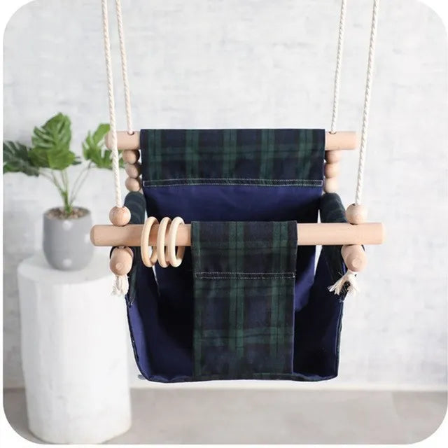 9-Style Wooden Garden Swing Set for Kids