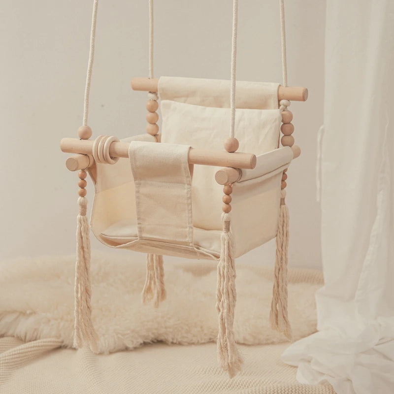 9-Style Wooden Garden Swing Set for Kids