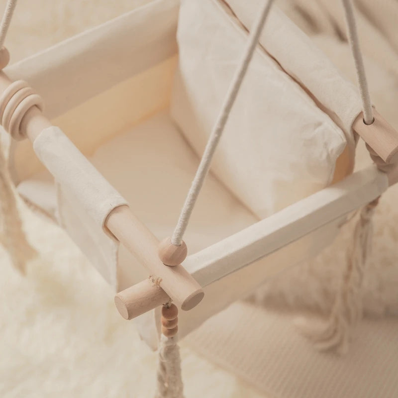 9-Style Wooden Garden Swing Set for Kids