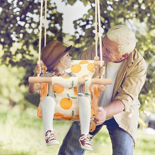9-Style Wooden Garden Swing Set for Kids