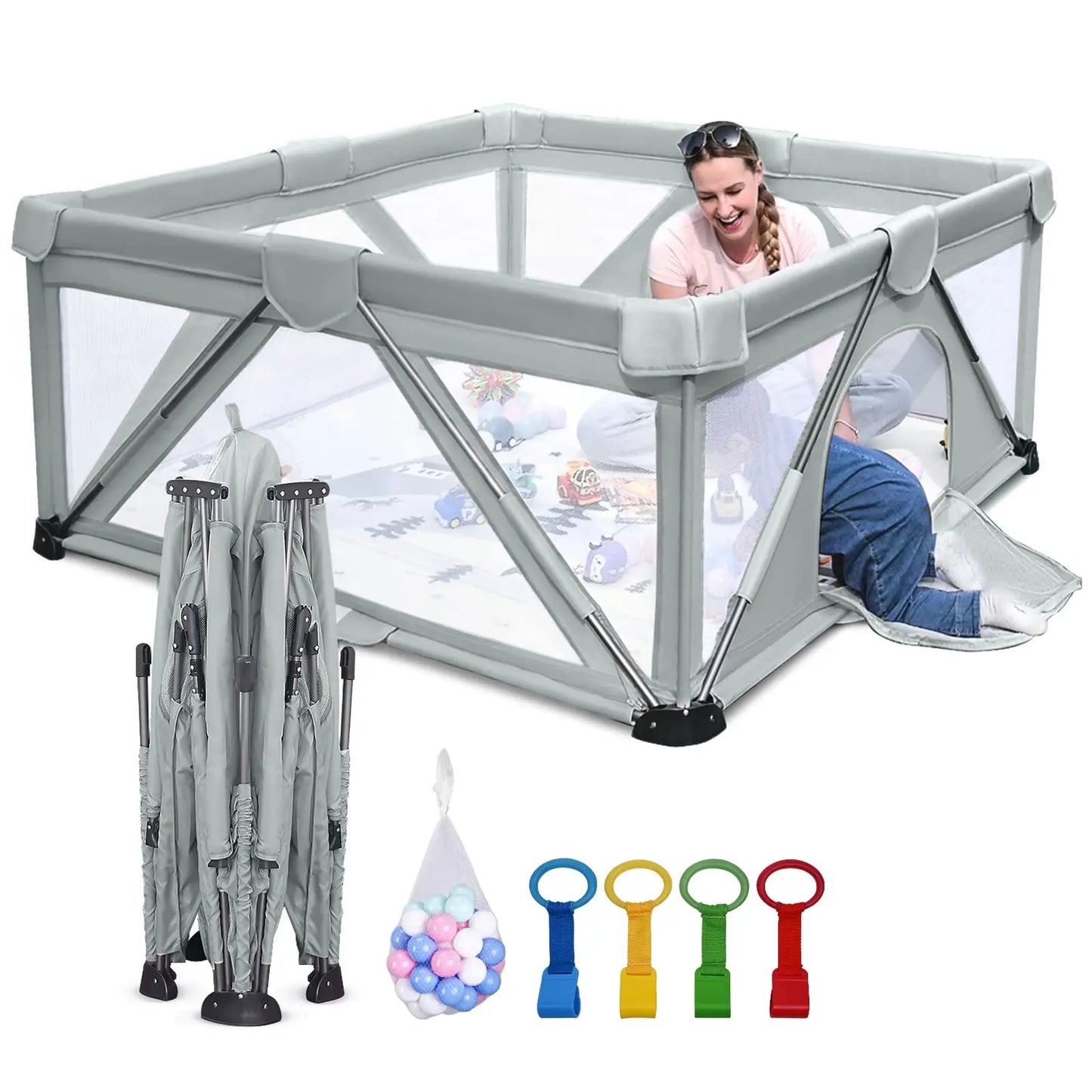 Large Play Yard with Gate