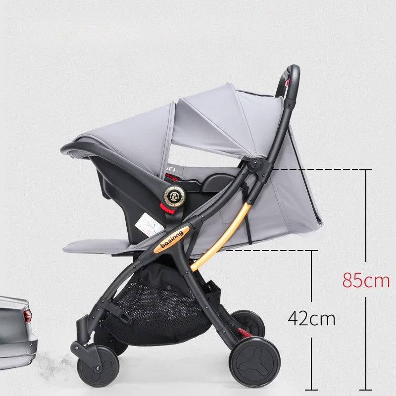 High View Foldable 3-in-1 Stroller