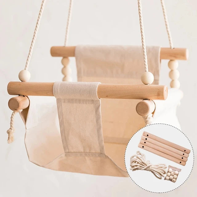 Wooden Baby Swing Chair