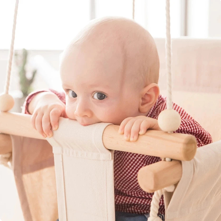 Wooden Baby Swing Chair