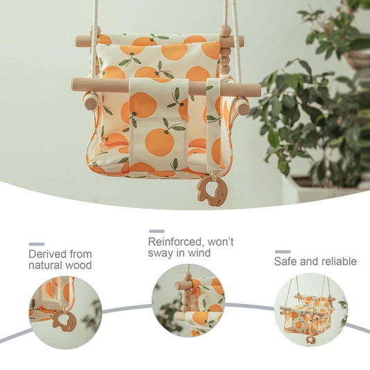 Wooden Baby Swing Chair
