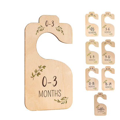8 Pack Wooden Baby Hangers