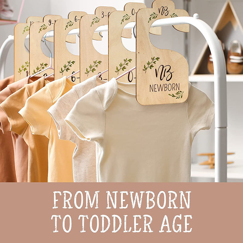8 Pack Wooden Baby Hangers
