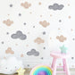 Cloud Stars Removable Wall Stickers
