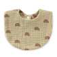 Cotton Gauze Ruffle Baby Bibs