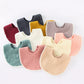 Cotton Gauze Ruffle Baby Bibs