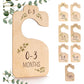 8 Pack Wooden Baby Hangers