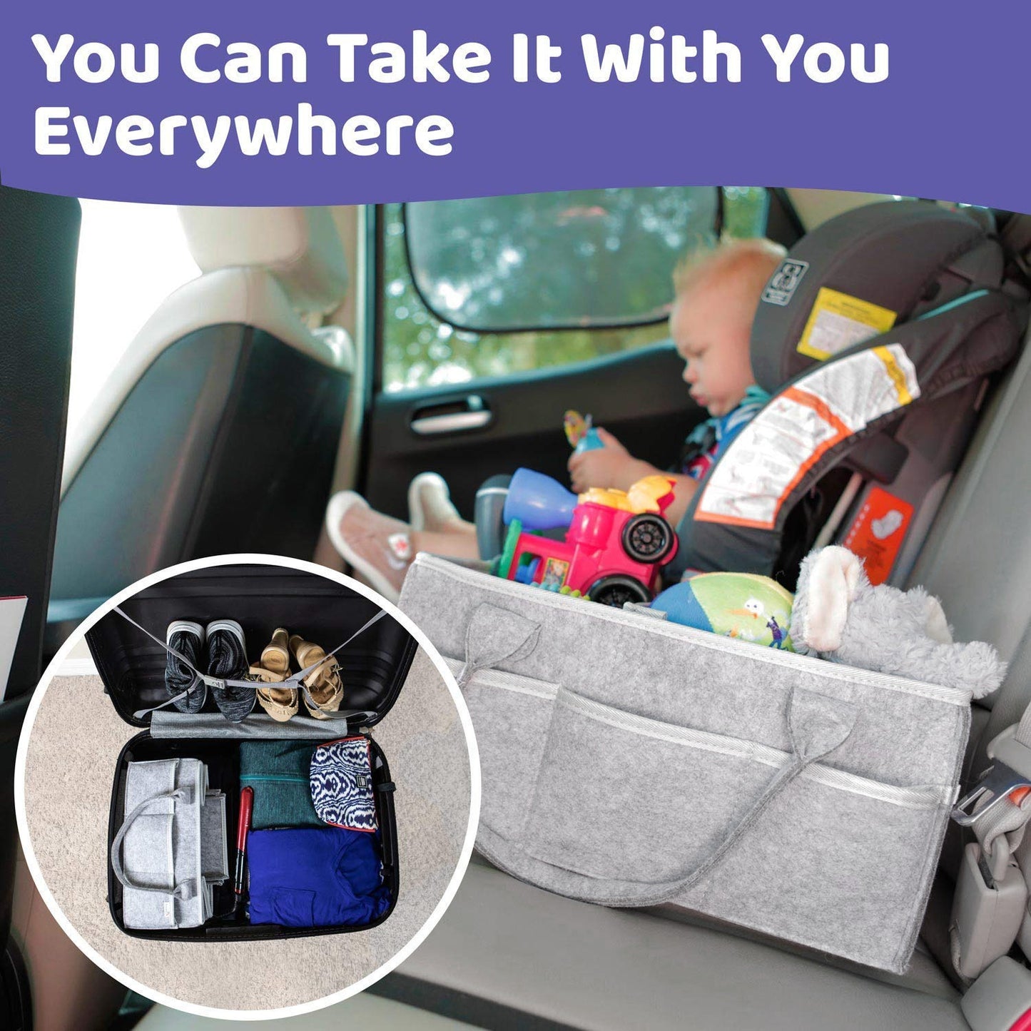 Baby Diaper Caddy Organizer