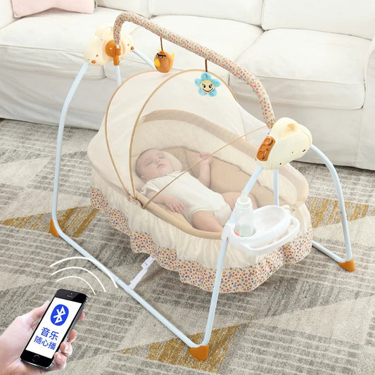 Electric Baby Swing Cradle with Remote Control