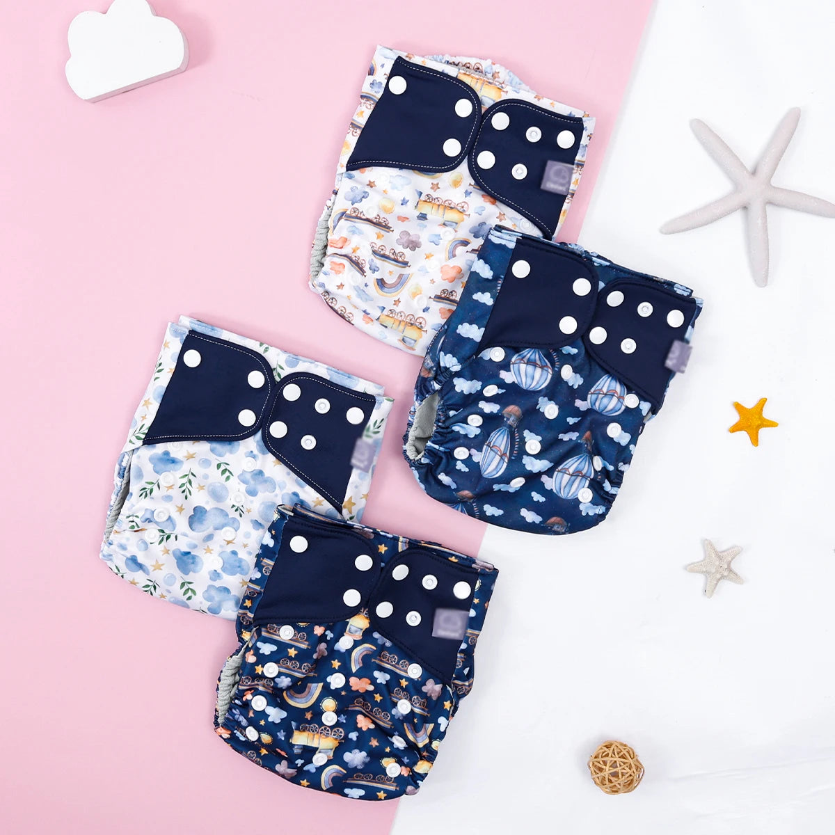 Waterproof Washable Cloth Diaper Set