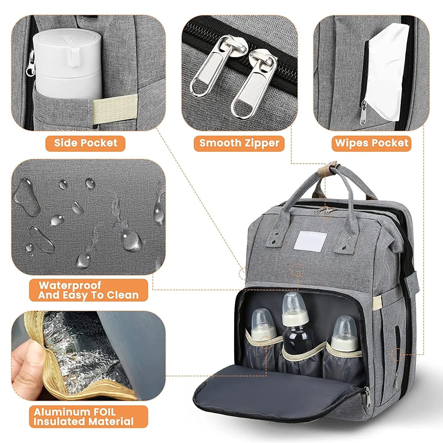 Foldable Mommy Bag & Baby Bed