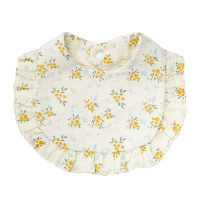 Flower Print Baby Bibs