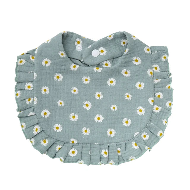 Flower Print Baby Bibs