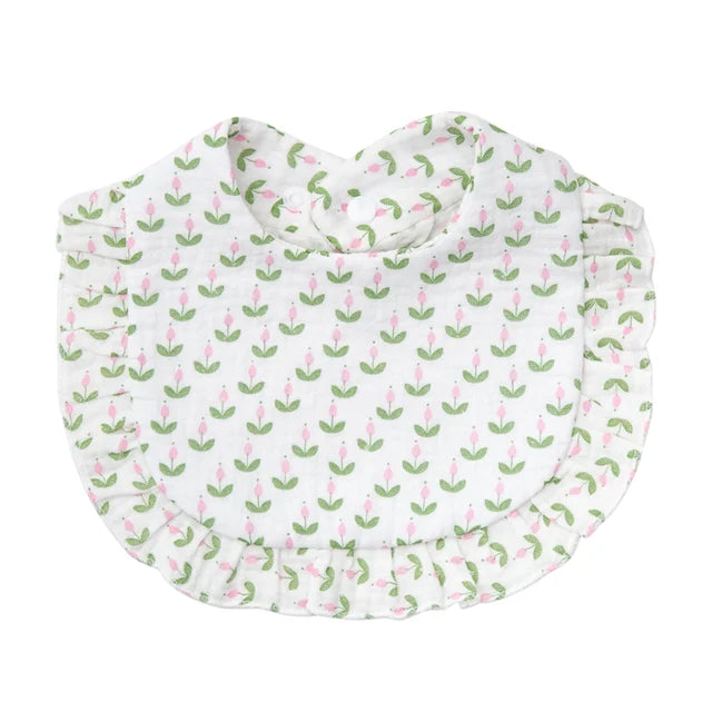 Flower Print Baby Bibs