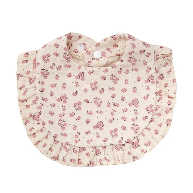 Flower Print Baby Bibs