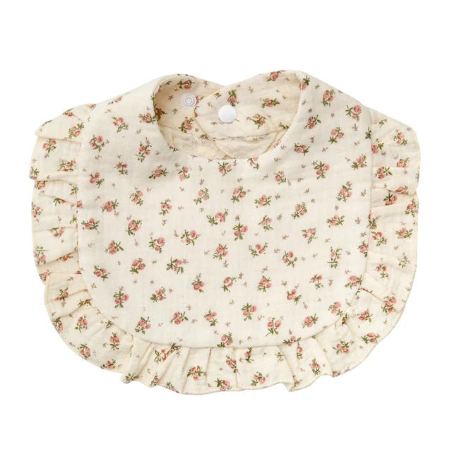 Flower Print Baby Bibs