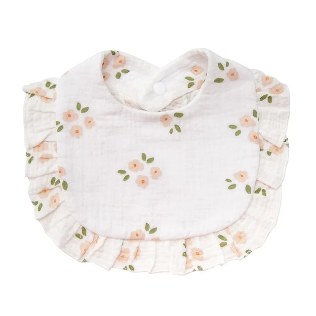 Flower Print Baby Bibs