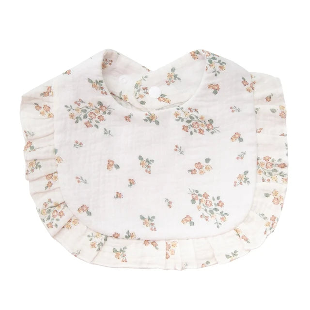 Flower Print Baby Bibs