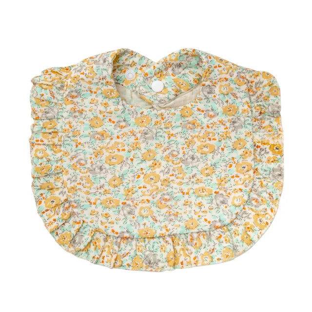 Flower Print Baby Bibs
