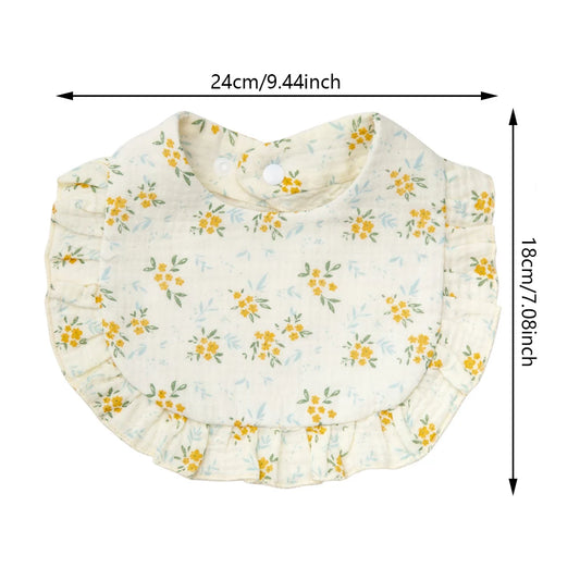 Flower Print Baby Bibs