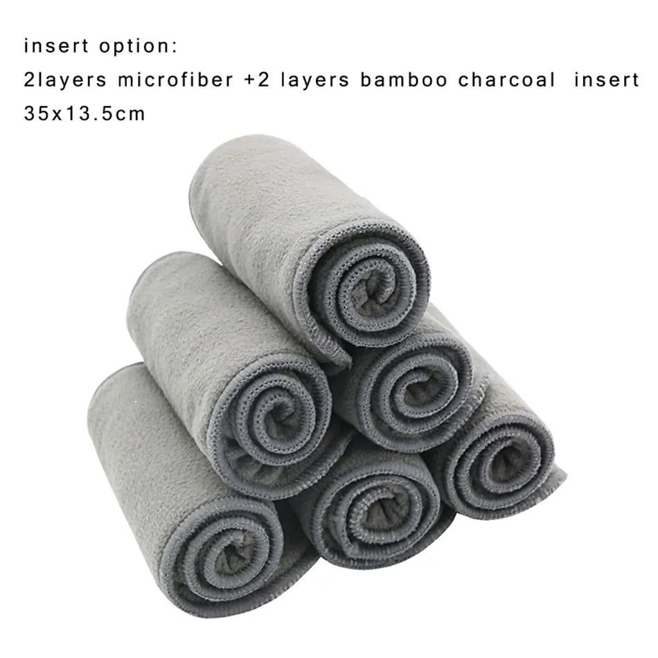 Bamboo Charcoal Waterproof Cloth Diaper