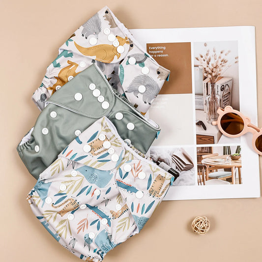 Breathable Mesh Cloth Baby Pocket Diapers