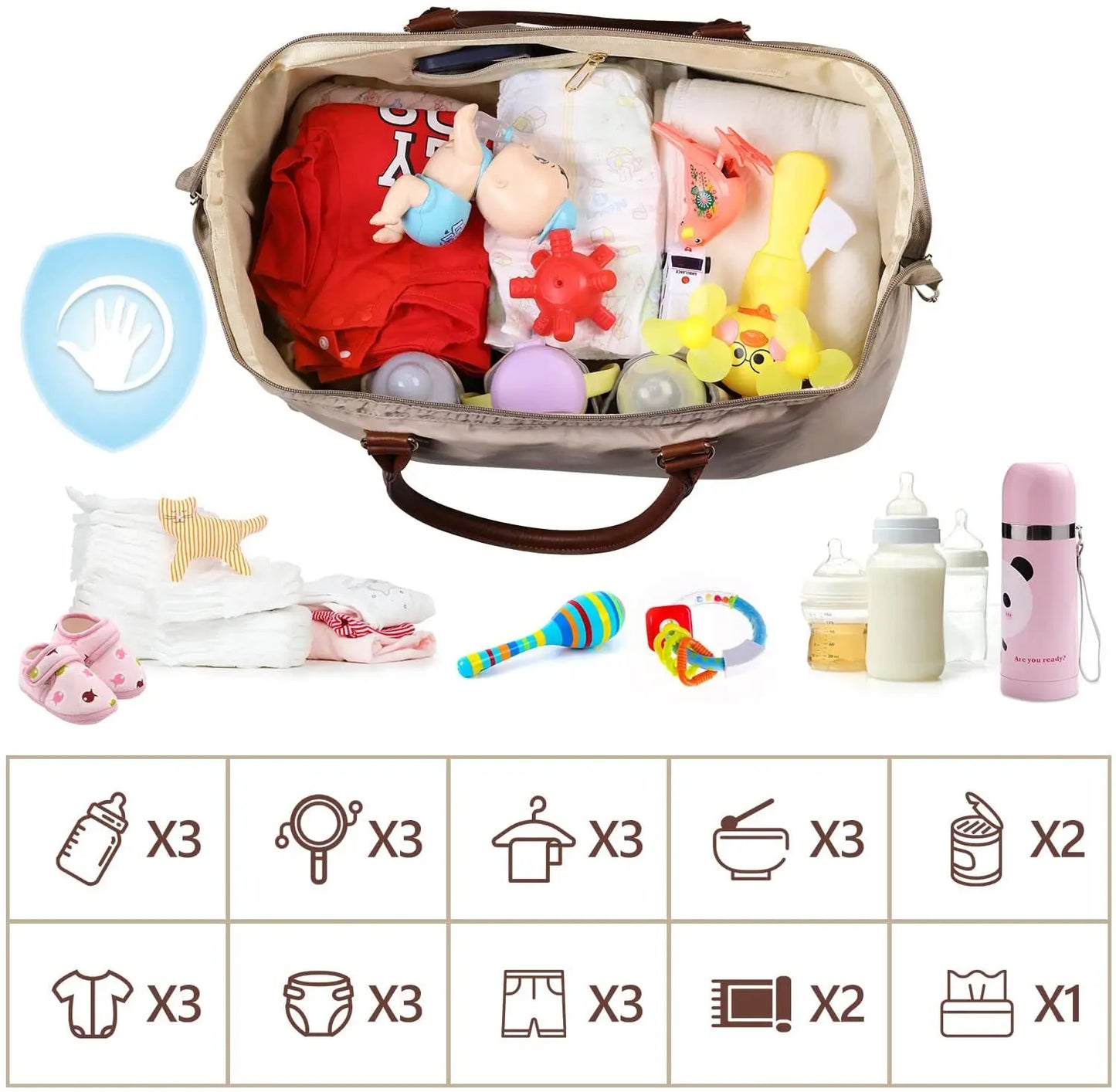 Mama Tote Diaper Bag & Backpack