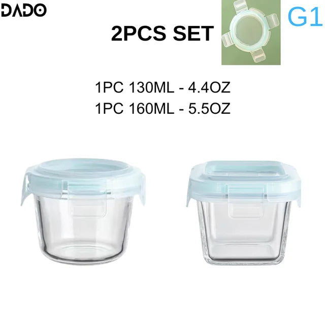 Mini Glass Baby Food Storage Jars